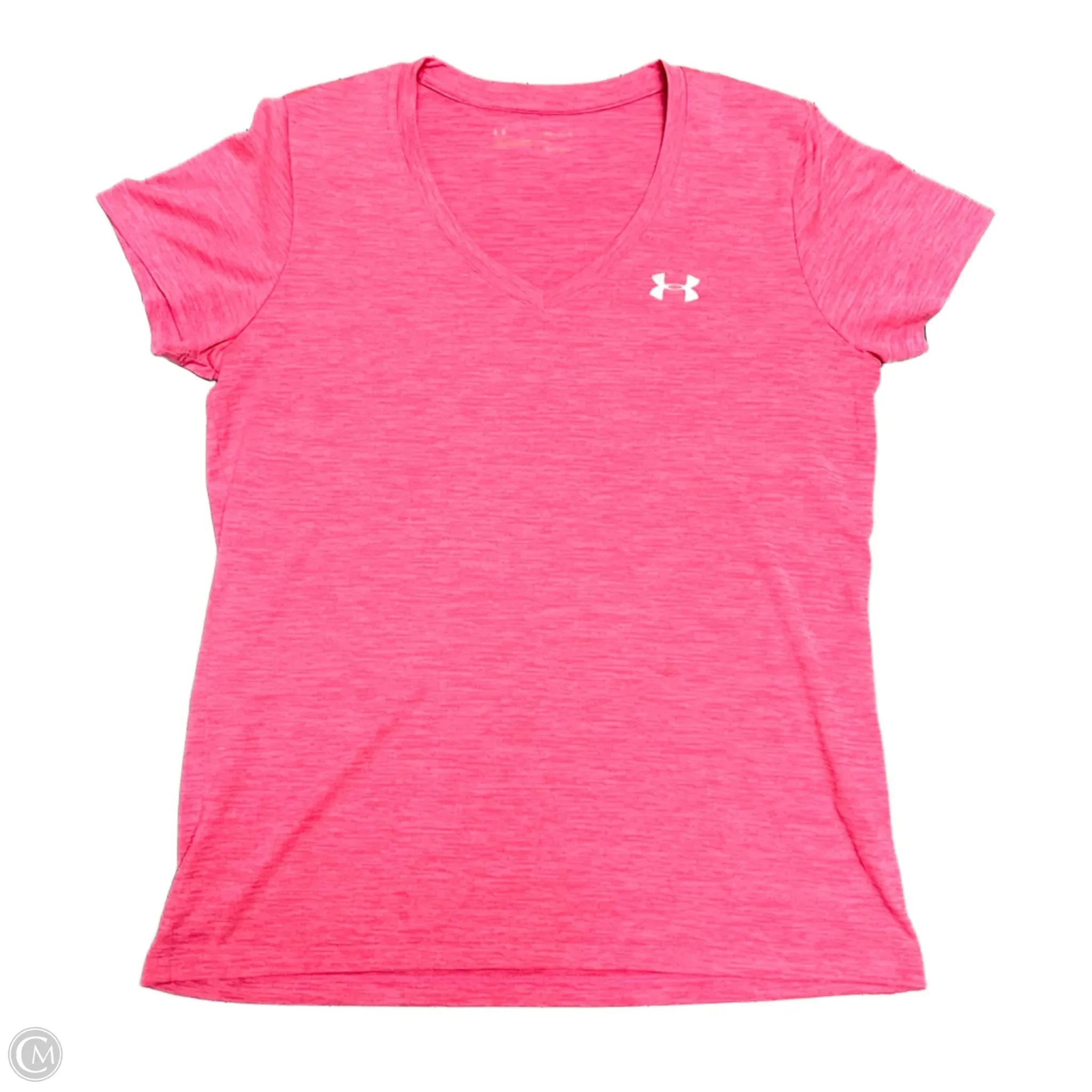 Athletic Top Short Sleeve By Under Armour In Pink. Size: M