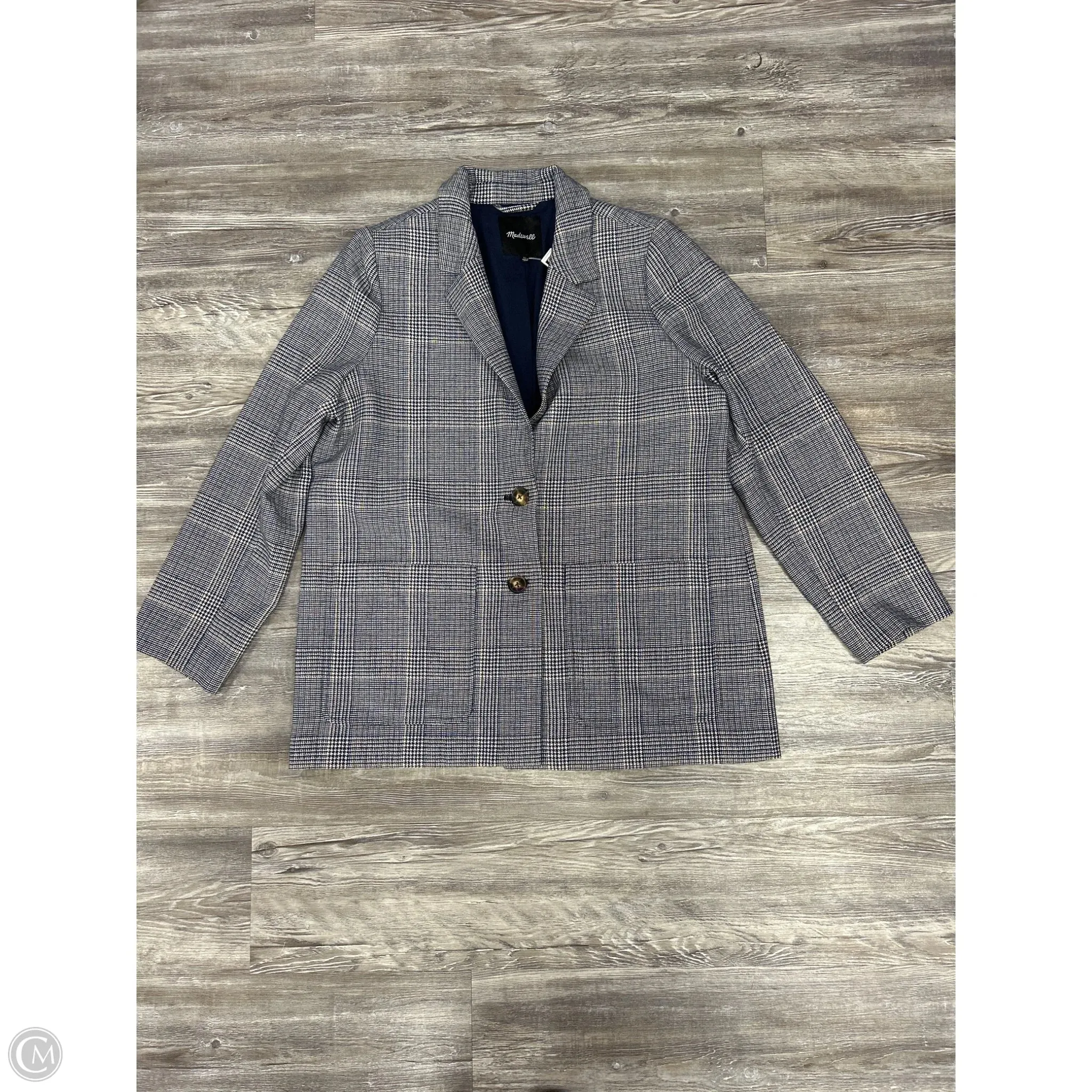 Blazer By Madewell In Blue & Tan. Size: Xl