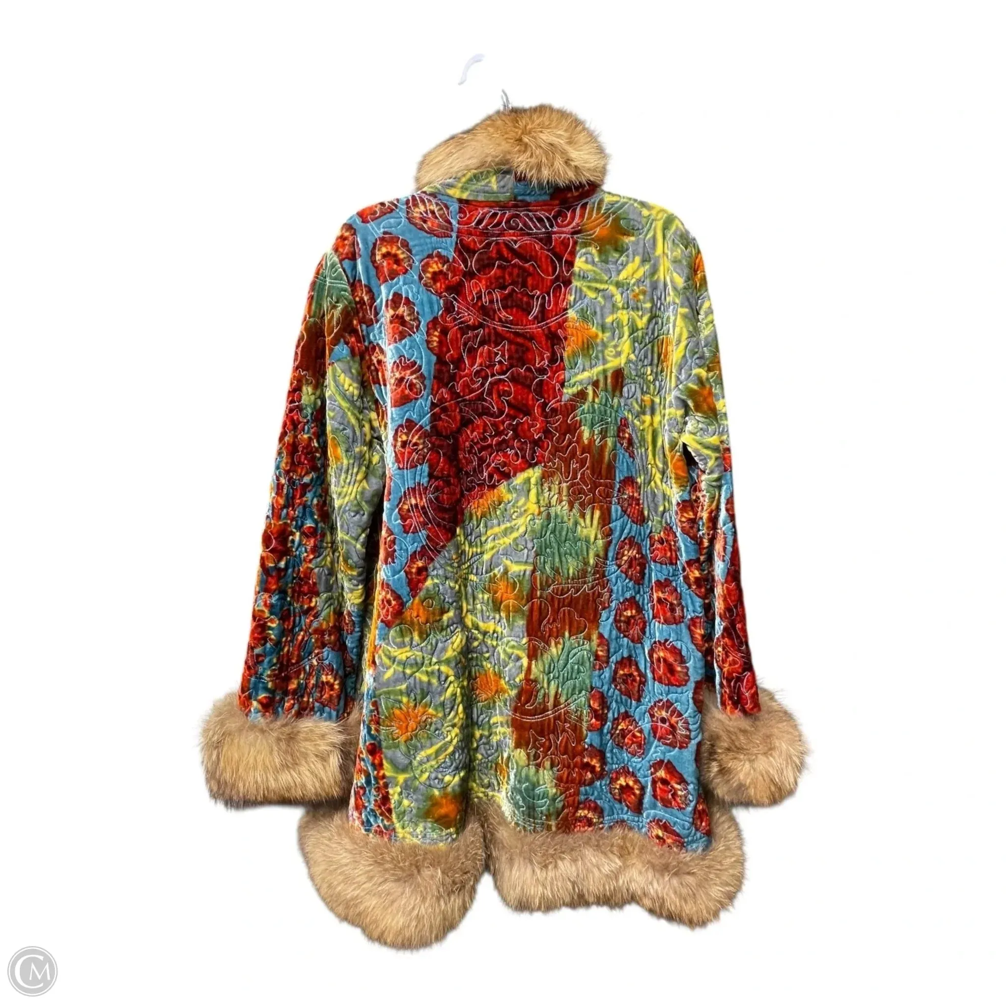Coat Designer By Oscar De La Renta In Multi-colored. Size: 8
