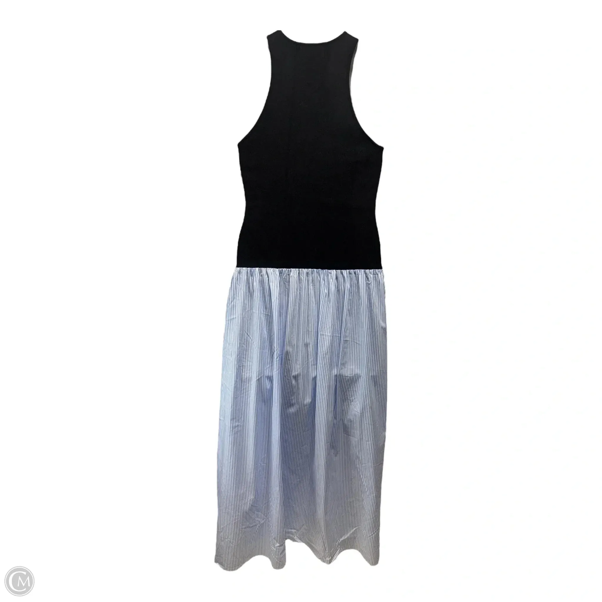 Cotton Cashmere Mixed Media Dress By Naadam In Striped Pattern. Size: M