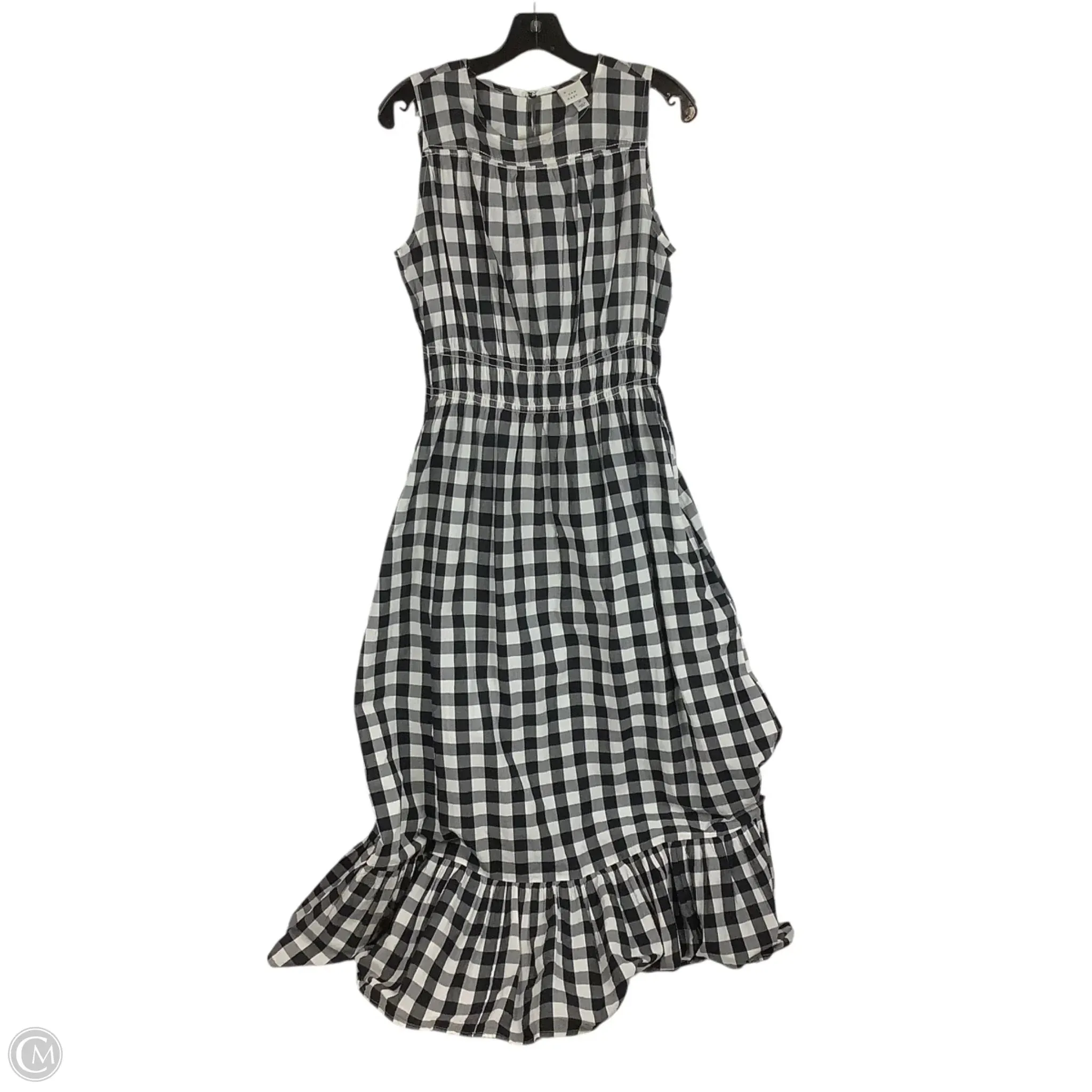 Dress Casual Maxi By A New Day In Checkered Pattern. Size: M