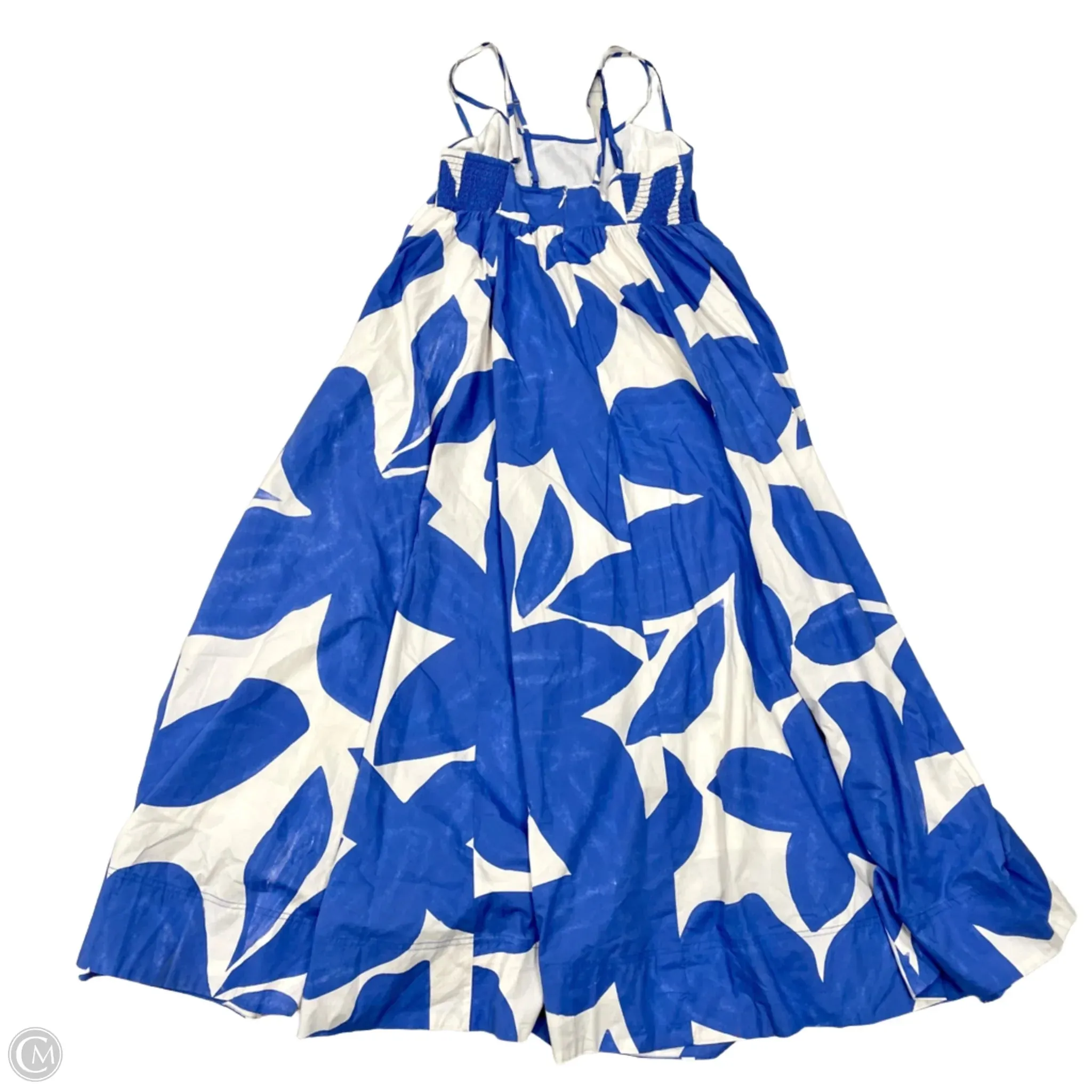Dress Casual Maxi By Anthropologie In Blue & White. Size: M