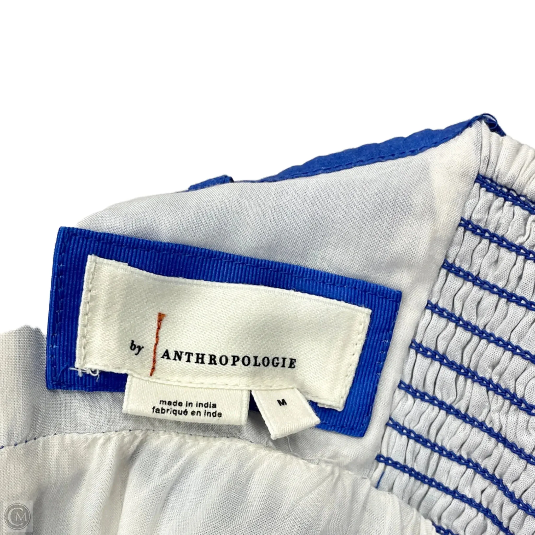 Dress Casual Maxi By Anthropologie In Blue & White. Size: M