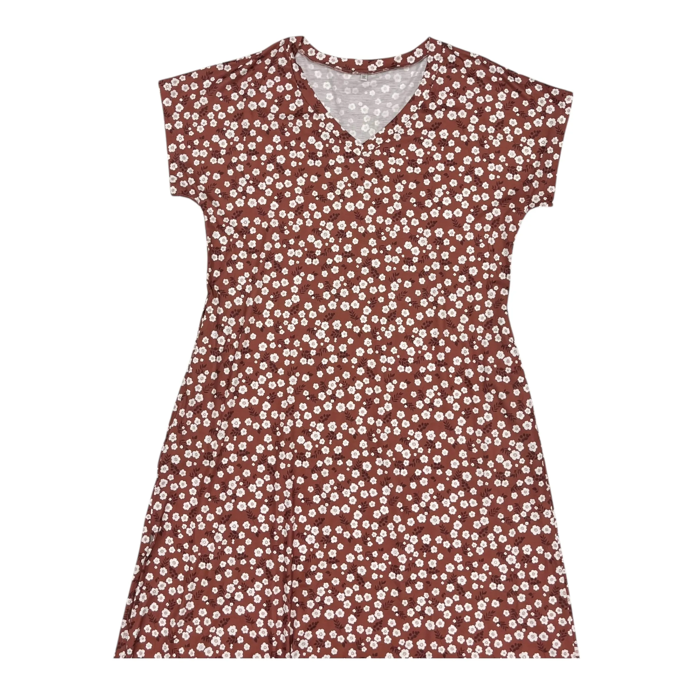 Dress Casual Maxi By Cmf In Brown. Size:2X