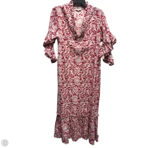 Dress Casual Maxi By fitzroy & willa dress In Pink & Red. Size: L