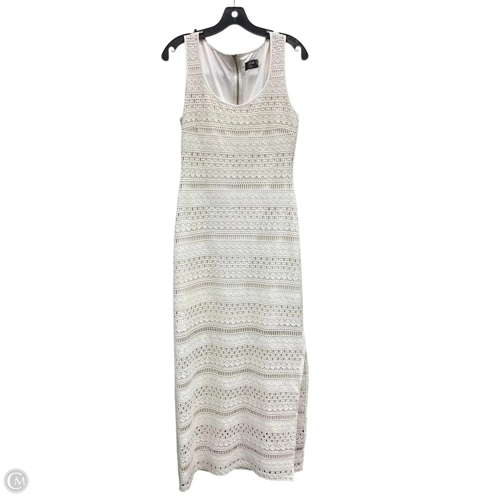 Dress Casual Maxi By Guess In Cream. Size: M