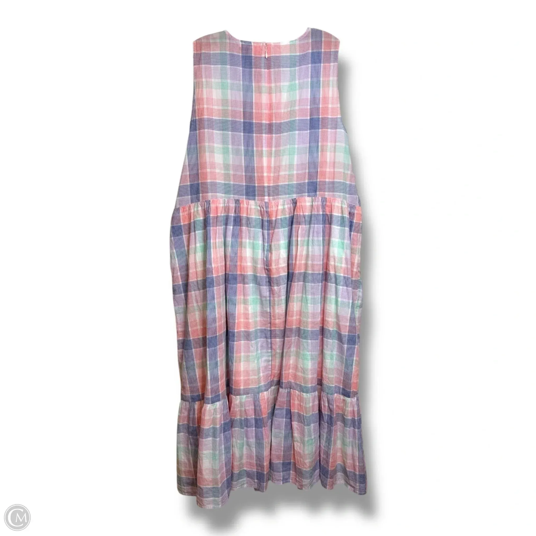 Dress Casual Maxi By J. Crew In Plaid Pattern. Size: 3x