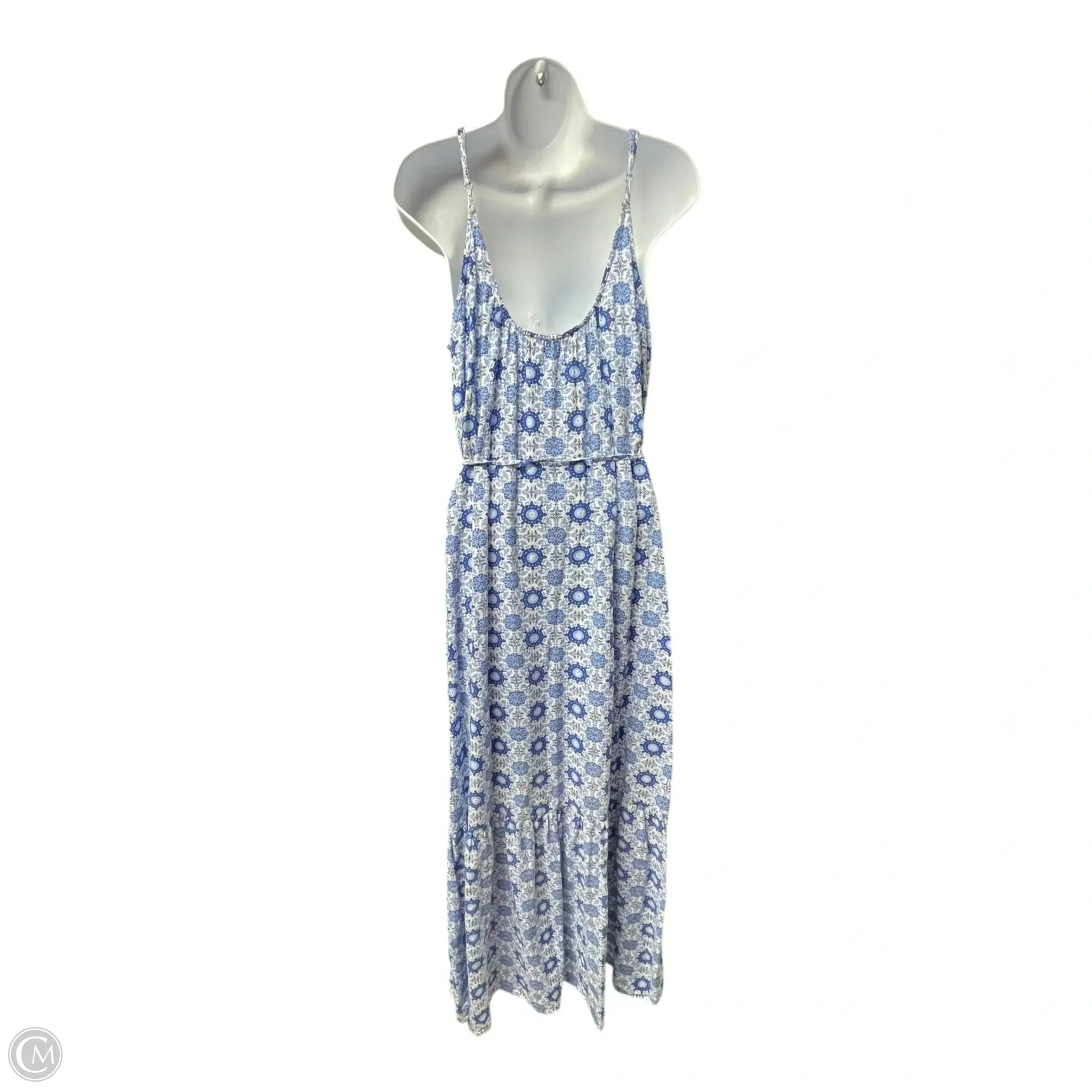 Dress Casual Maxi By Loft In Blue & White. Size: M