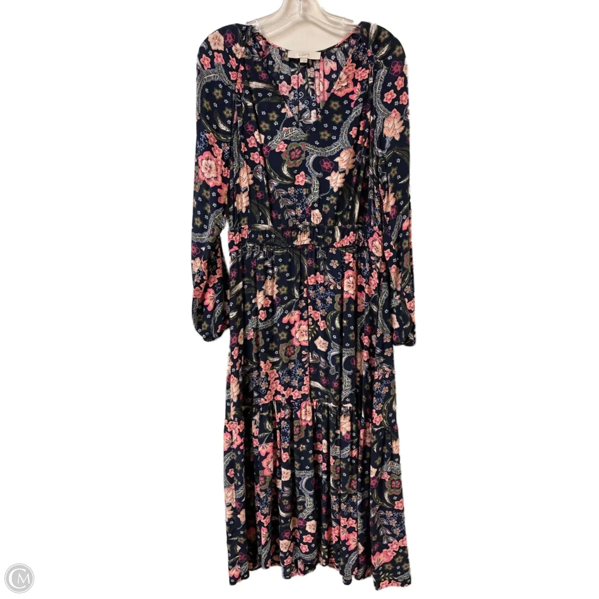 Dress Casual Maxi By Loft In Navy. Size: L