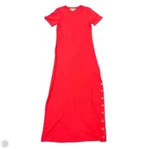 Dress Casual Maxi By Michael By Michael Kors In Coral. Size: Xs