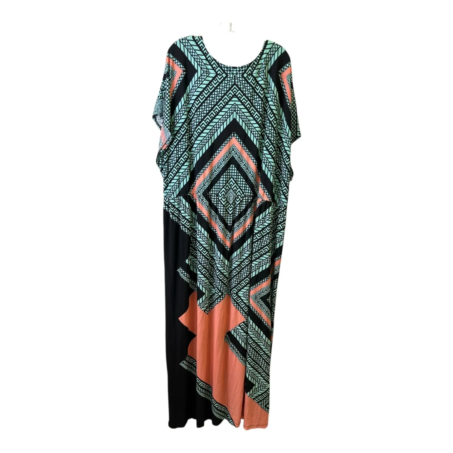 Dress Casual Maxi By Roamans In Black & Blue. Size:3