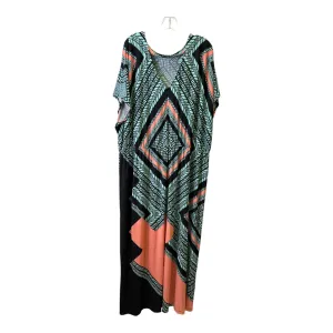 Dress Casual Maxi By Roamans In Black & Blue. Size:3