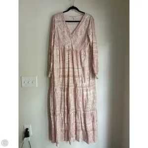 Dress Casual Maxi By Wonderly In Pink. Size: L