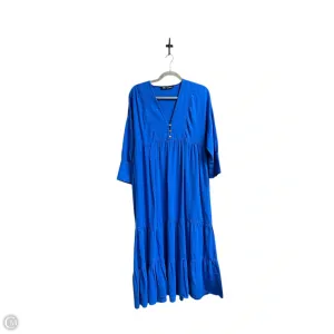 Dress Casual Maxi By Zara In Blue. Size: M