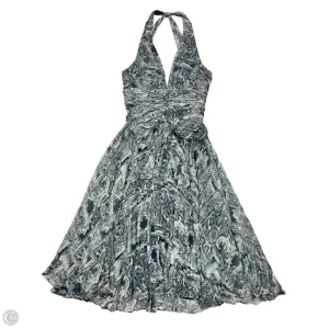 Dress Casual Midi By Bcbgmaxazria In Blue & Cream. Size: S