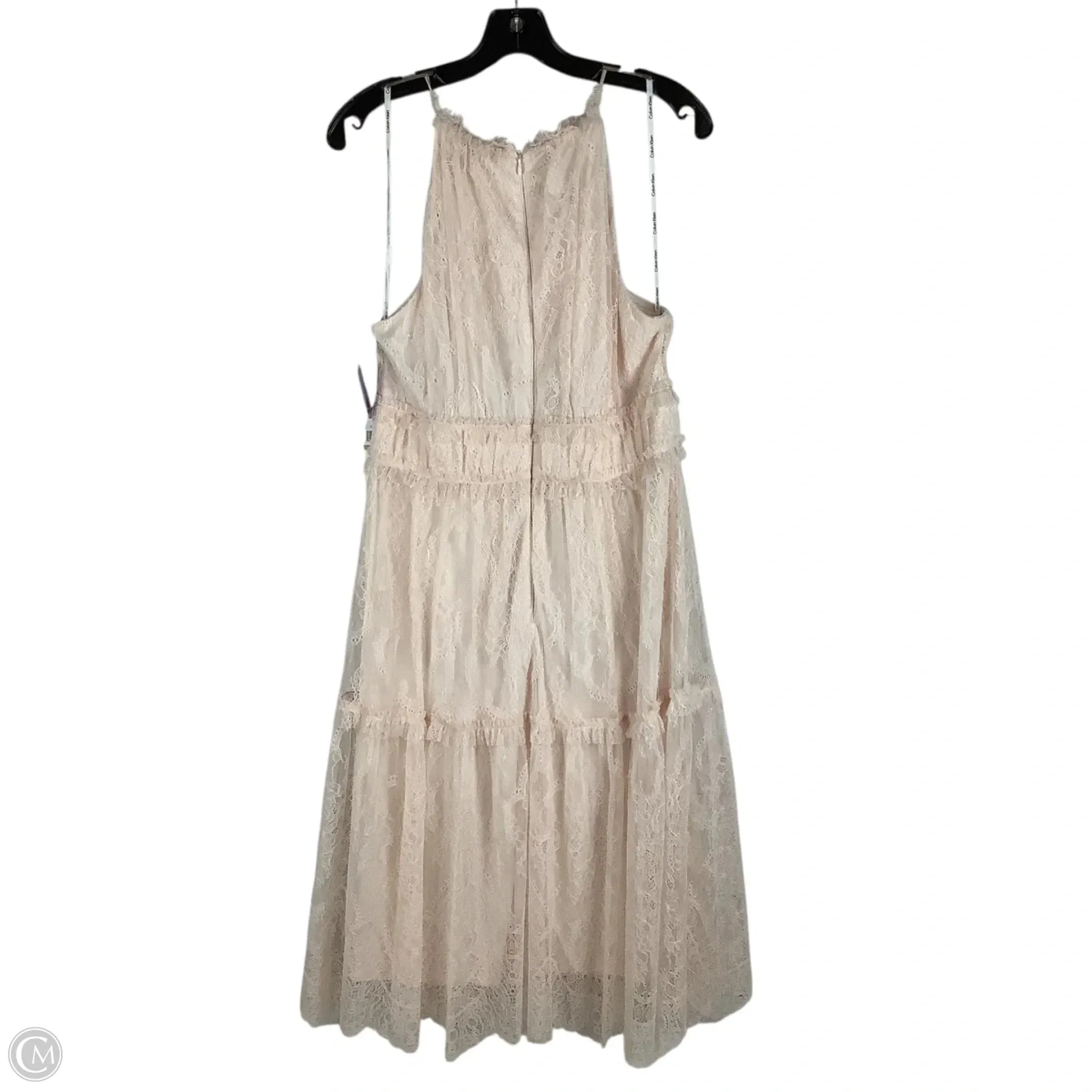 Dress Casual Midi By Calvin Klein In Pink. Size: 12