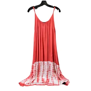 Dress Casual Midi By Clothes Mentor In Orange & White. Size: S