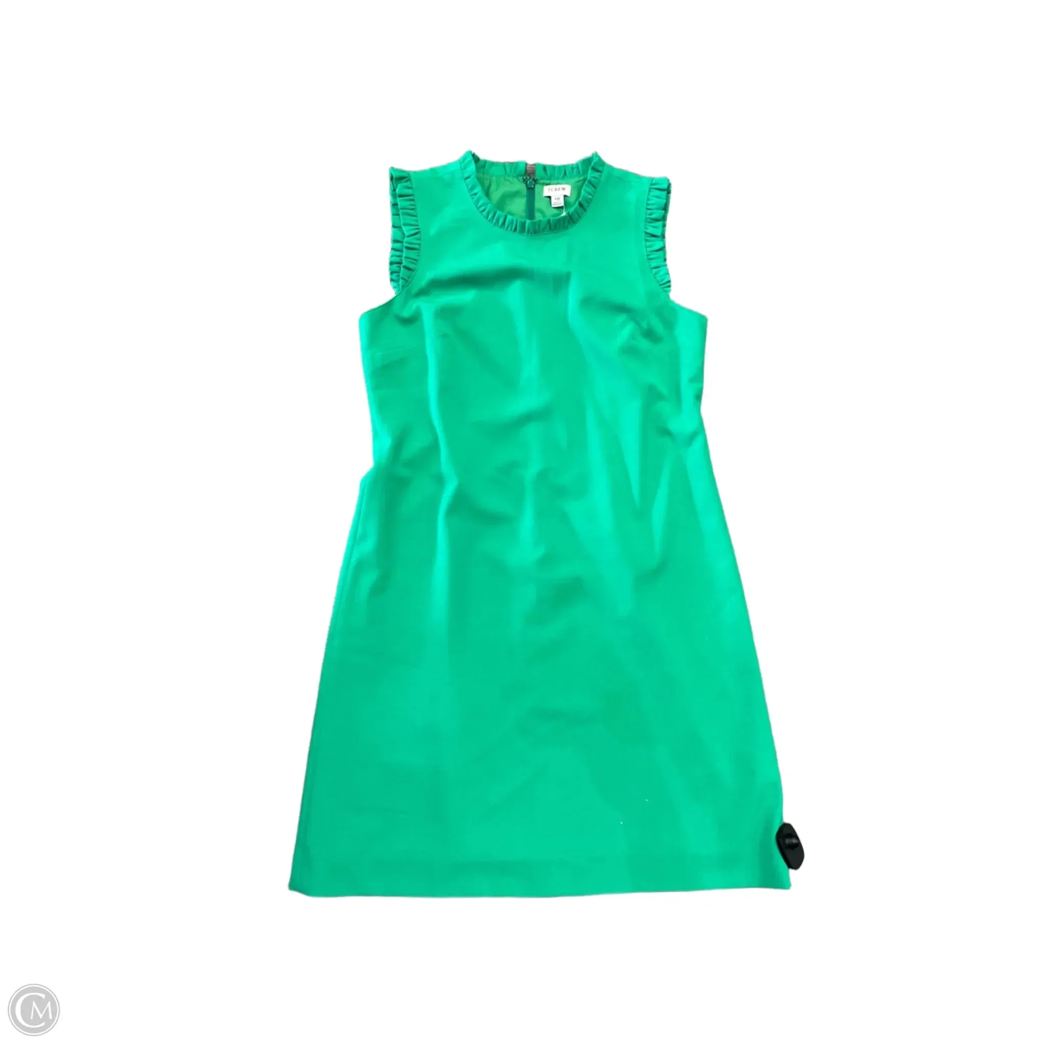 Dress Casual Midi By J. Crew In Green. Size: 10