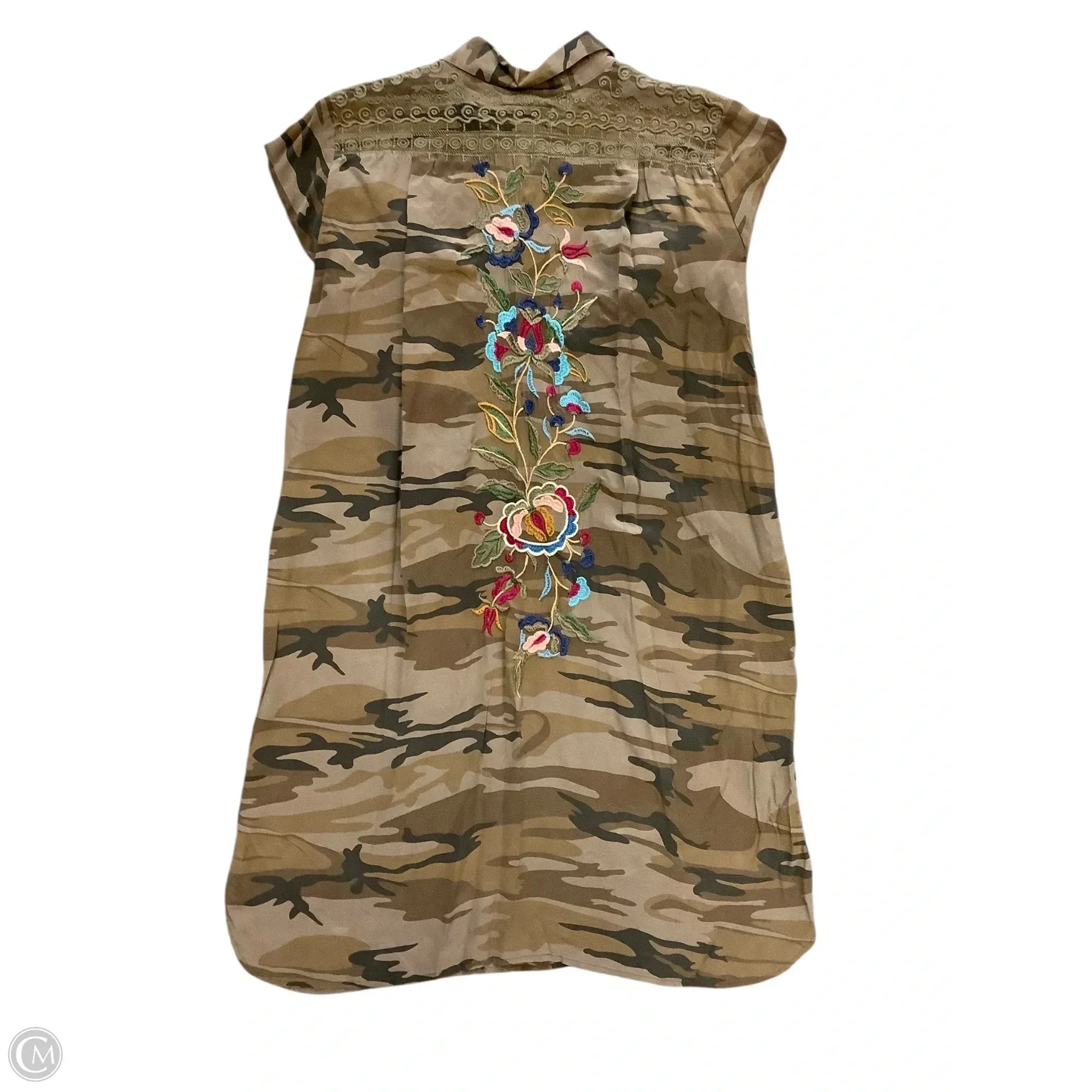Dress Casual Midi By Johnny Was In Camouflage Print. Size: M