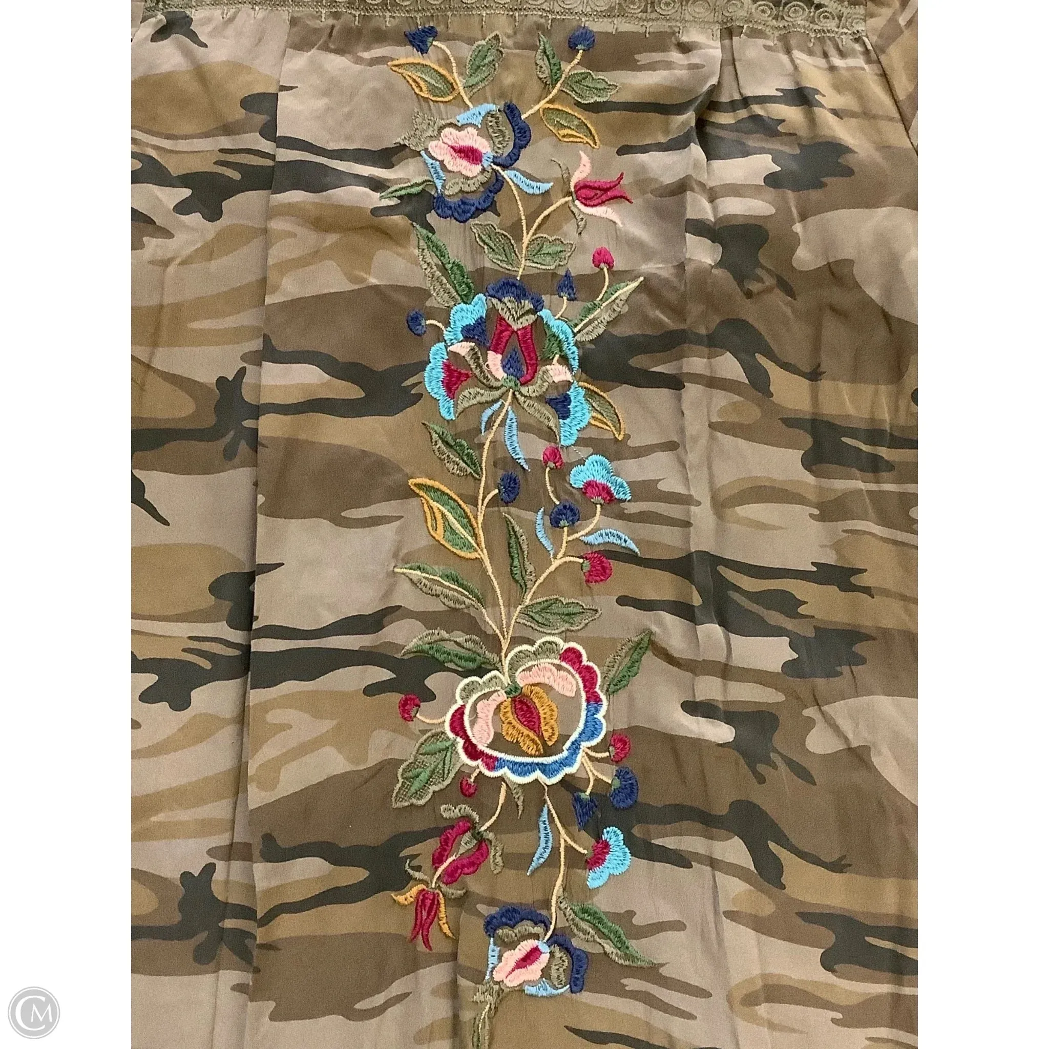 Dress Casual Midi By Johnny Was In Camouflage Print. Size: M
