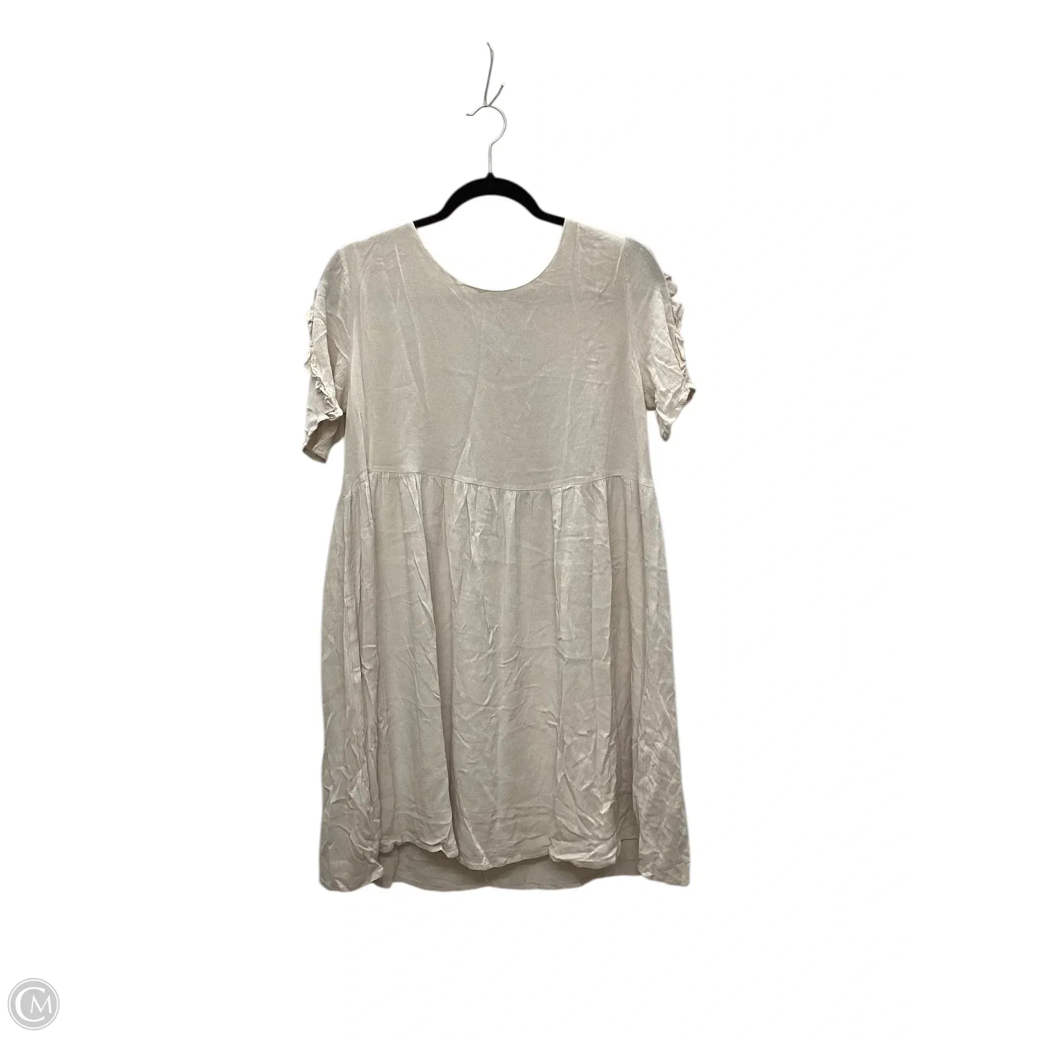 Dress Casual Midi By L Love In Tan. Size: M