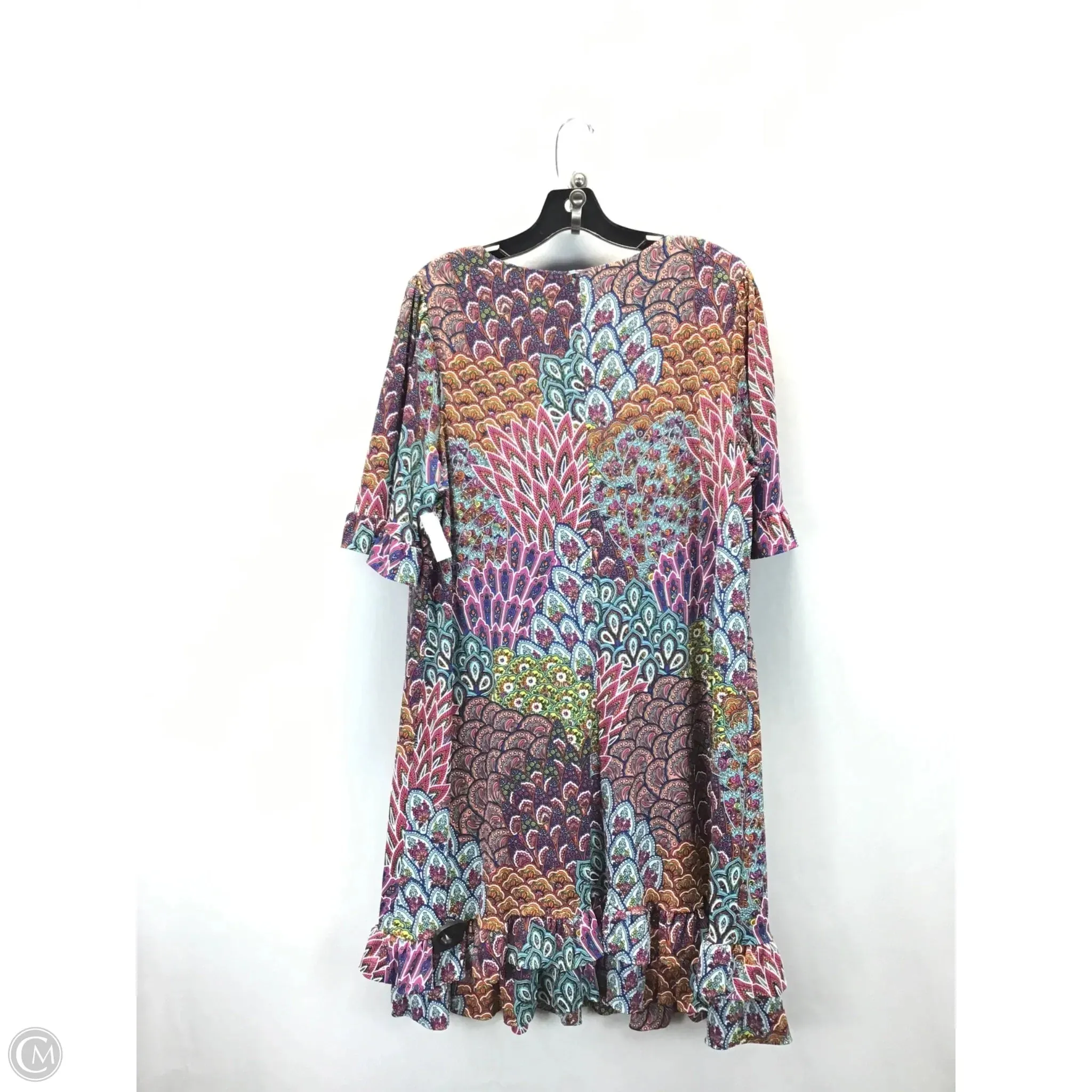 Dress Casual Midi By Msk In Multi-colored. Size: 2x