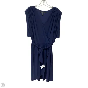 Dress Casual Midi By White House Black Market In Navy. Size: L