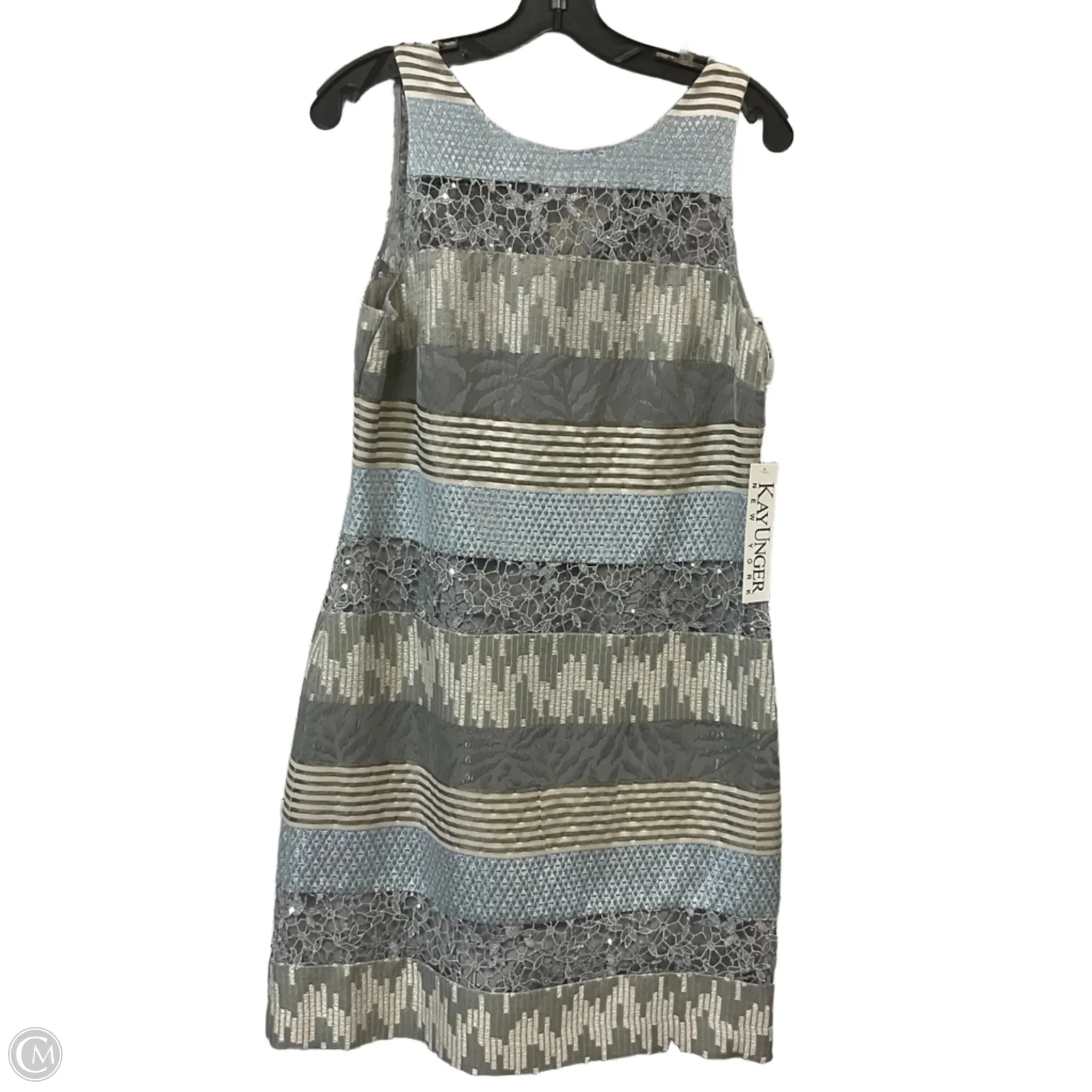 Dress Party Short By Kay Unger In Blue. Size: M