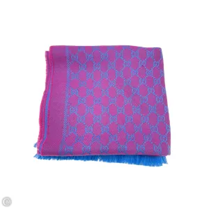 Gucci Wool GG Reversible Shawl Designer Luxury Scarf