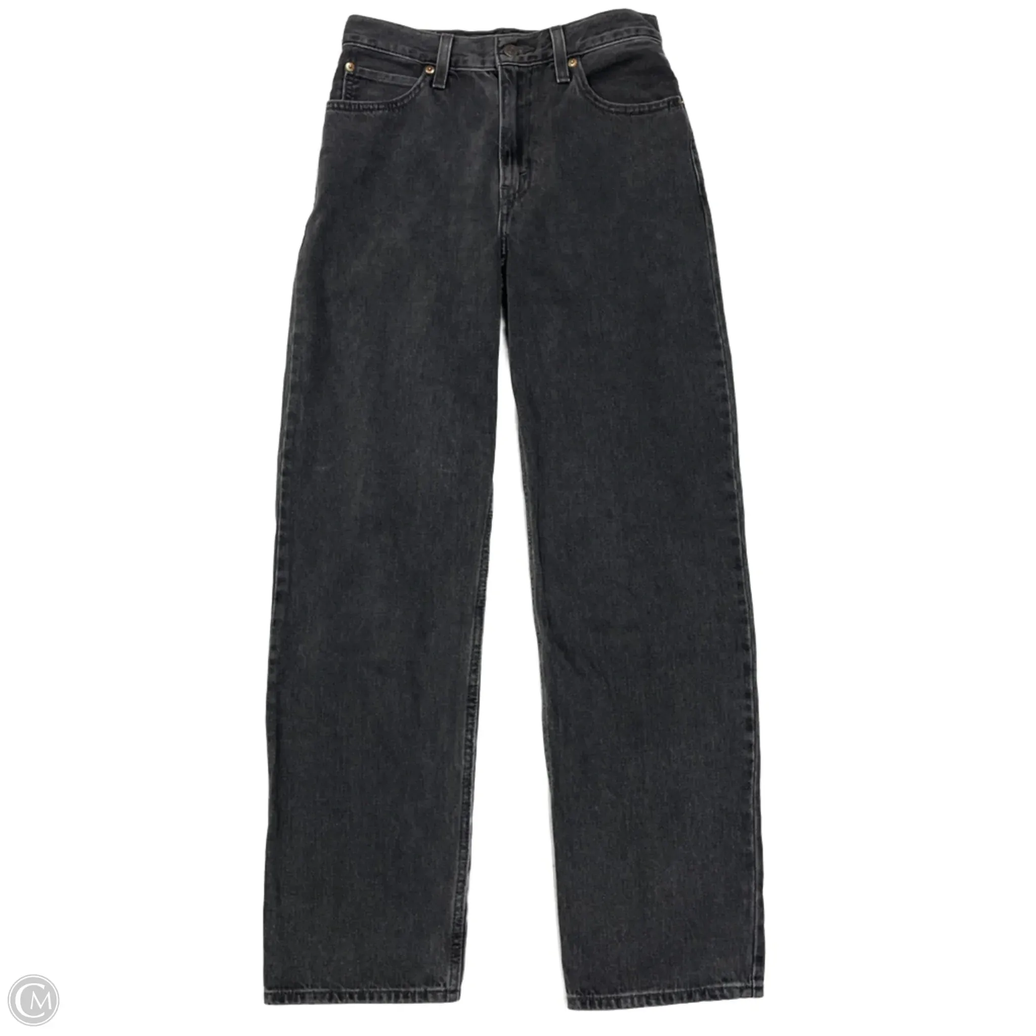 Jeans Boyfriend By Levis In Black Denim. Size: 0