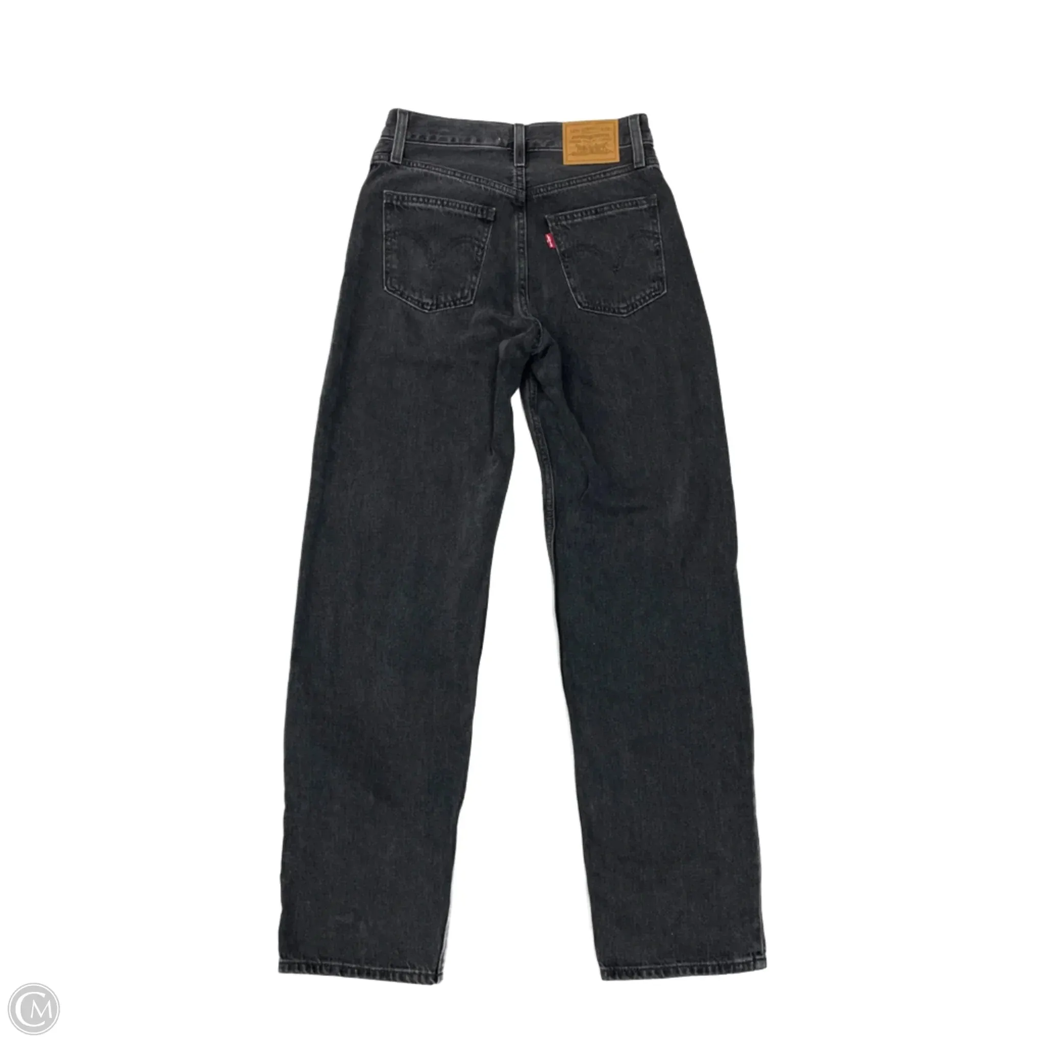 Jeans Boyfriend By Levis In Black Denim. Size: 0