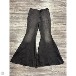 Jeans Flared By Free People In Black Denim. Size: 6