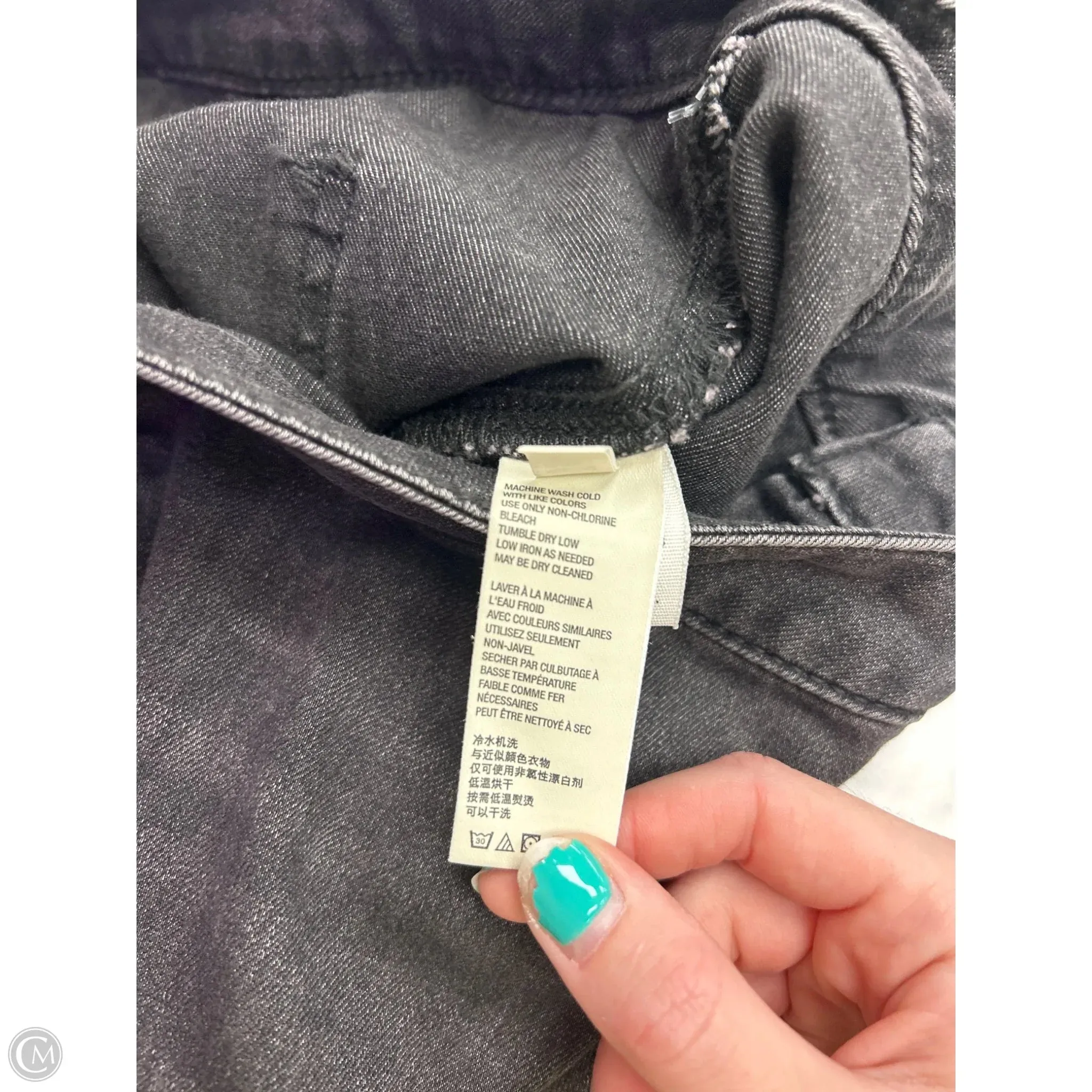 Jeans Flared By Free People In Black Denim. Size: 6