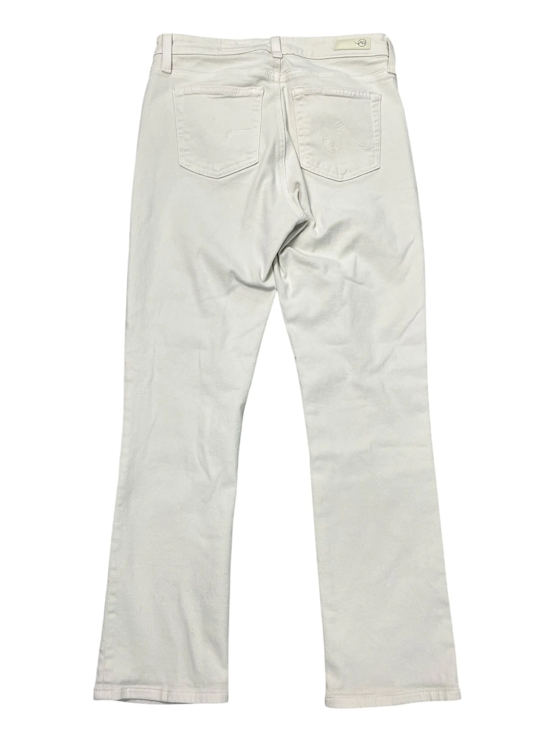 Jeans Straight By Ag Jeans In White Denim. Size:6