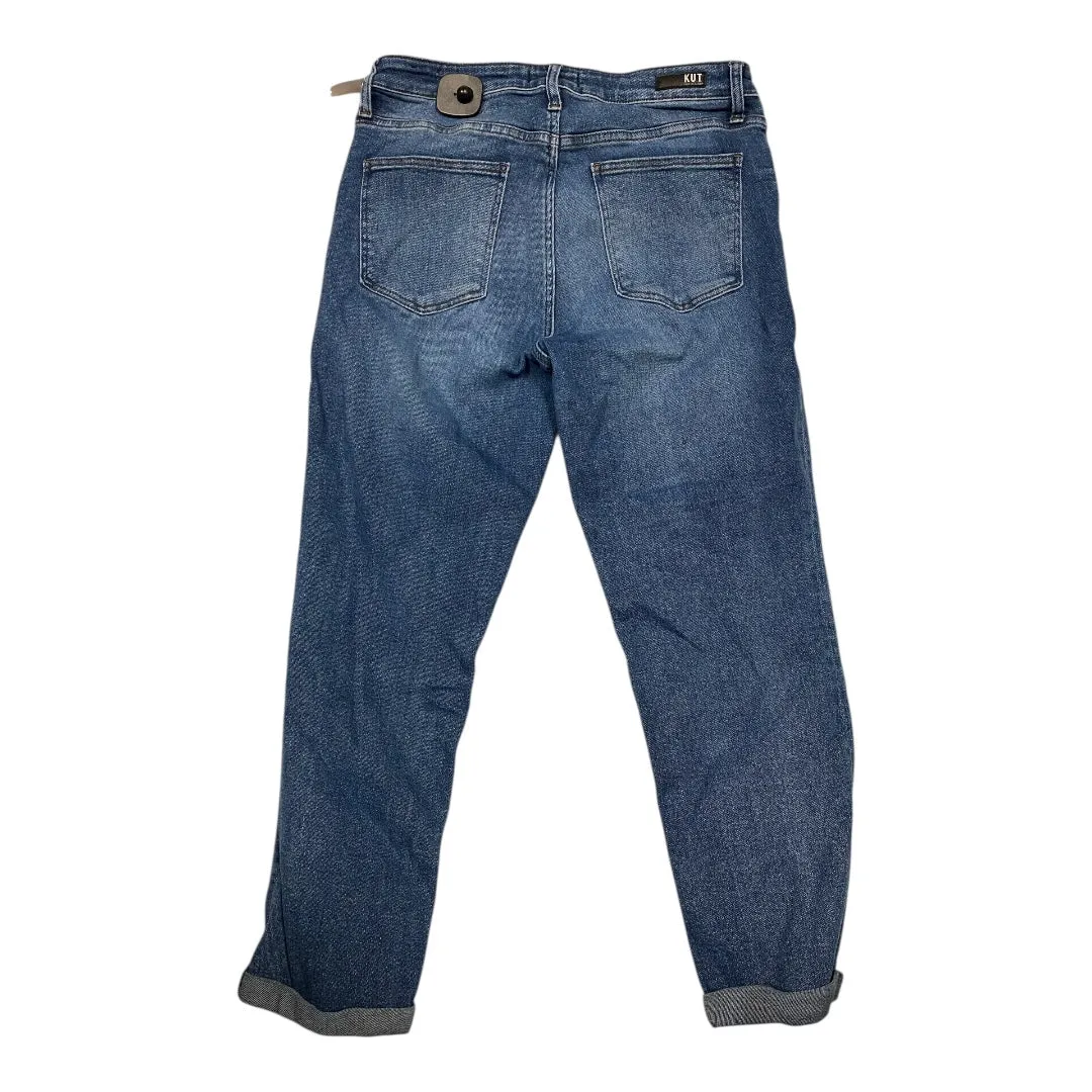Jeans Straight By Kut In Blue Denim. Size:12