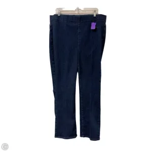 Jeans Straight By Not Your Daughters Jeans In Blue Denim. Size: 16