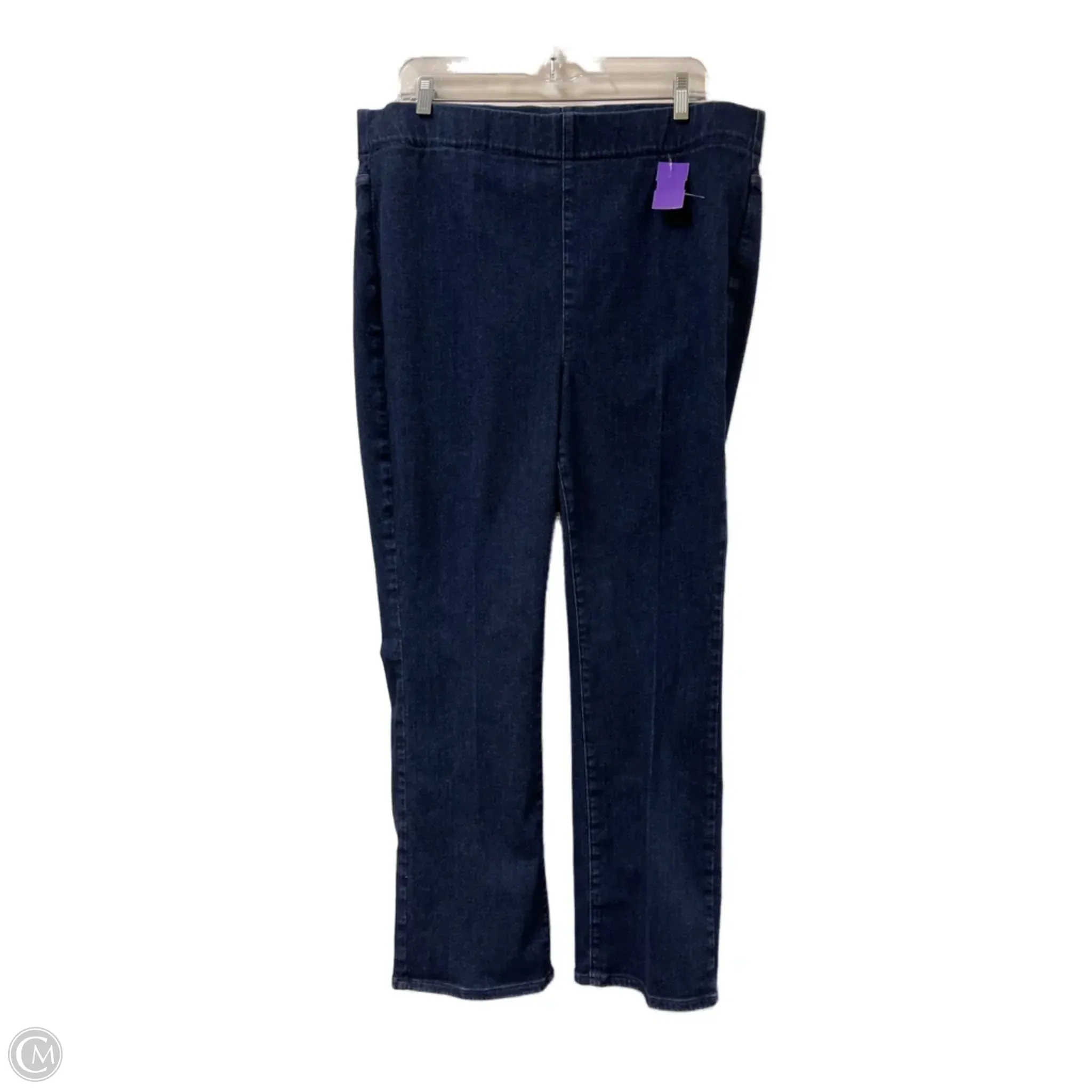 Jeans Straight By Not Your Daughters Jeans In Blue Denim. Size: 16