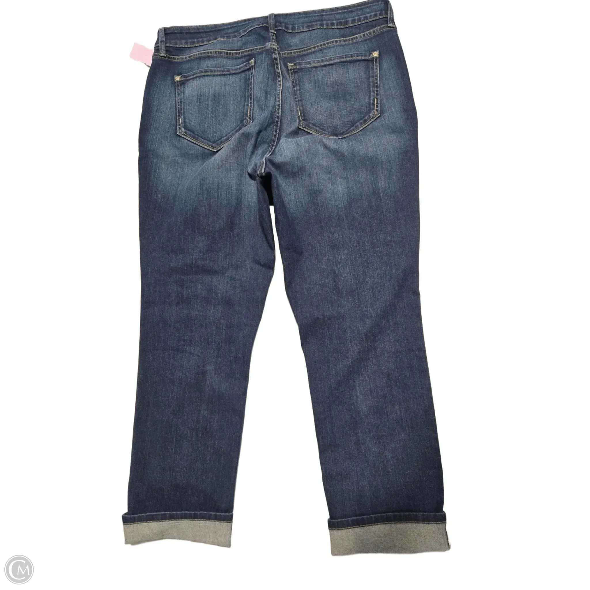Jeans Straight By Not Your Daughters Jeans In Blue Denim. Size: 18