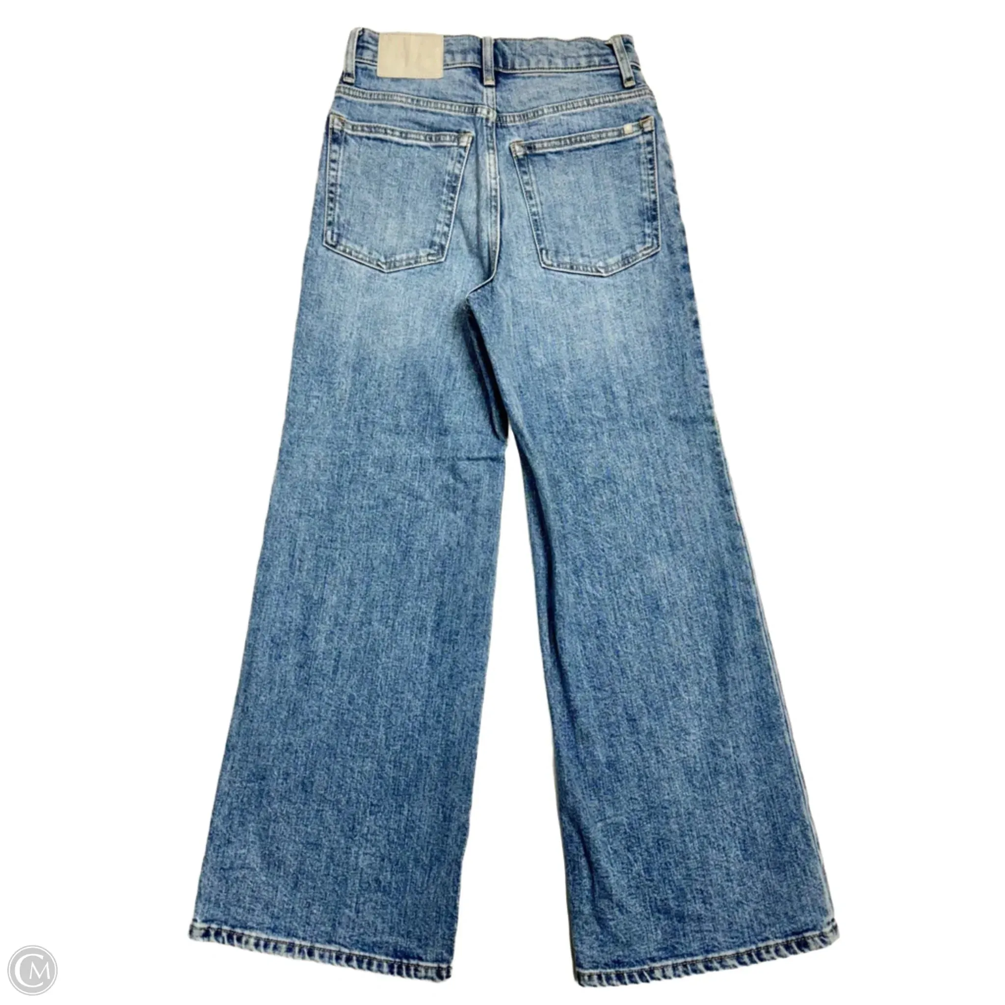 Jeans Wide Leg By Everlane In Blue Denim. Size: 0