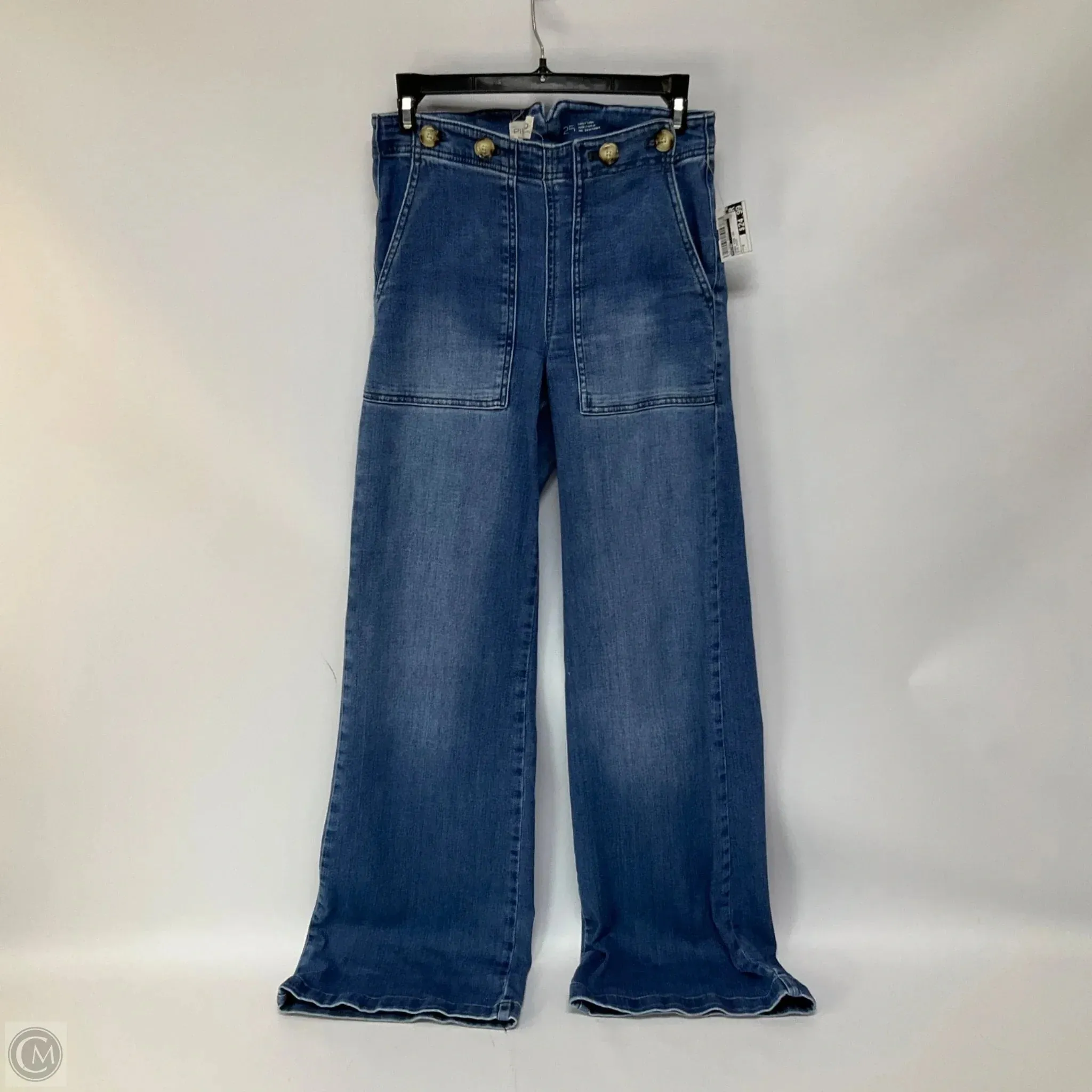 Jeans Wide Leg By Pilcro In Blue Denim. Size: 0