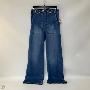 Jeans Wide Leg By Pilcro In Blue Denim. Size: 0