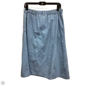 Skirt Maxi By Clothes Mentor In Blue Denim. Size: M
