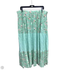 Skirt Maxi By Torrid In Green. Size: 2x