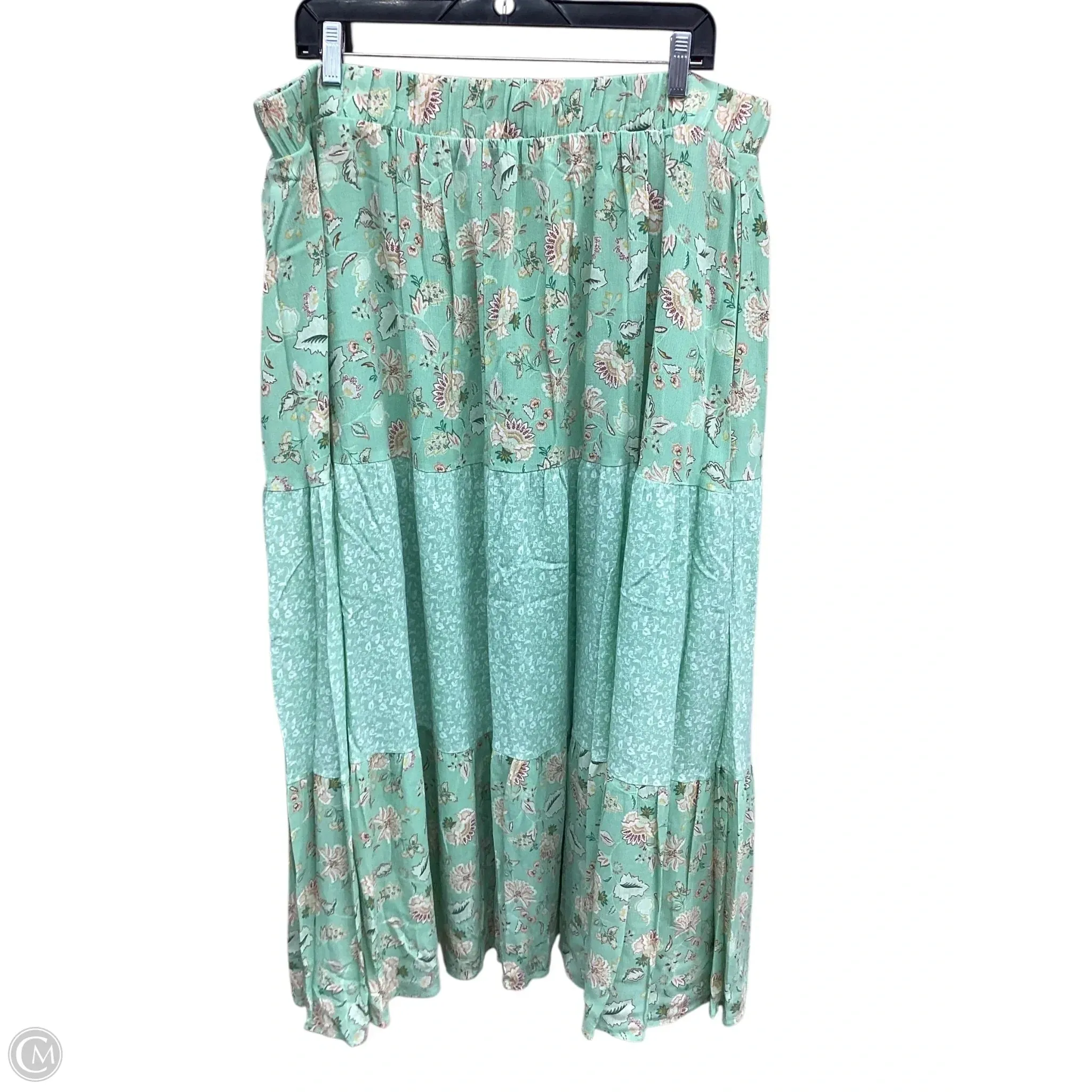 Skirt Maxi By Torrid In Green. Size: 2x