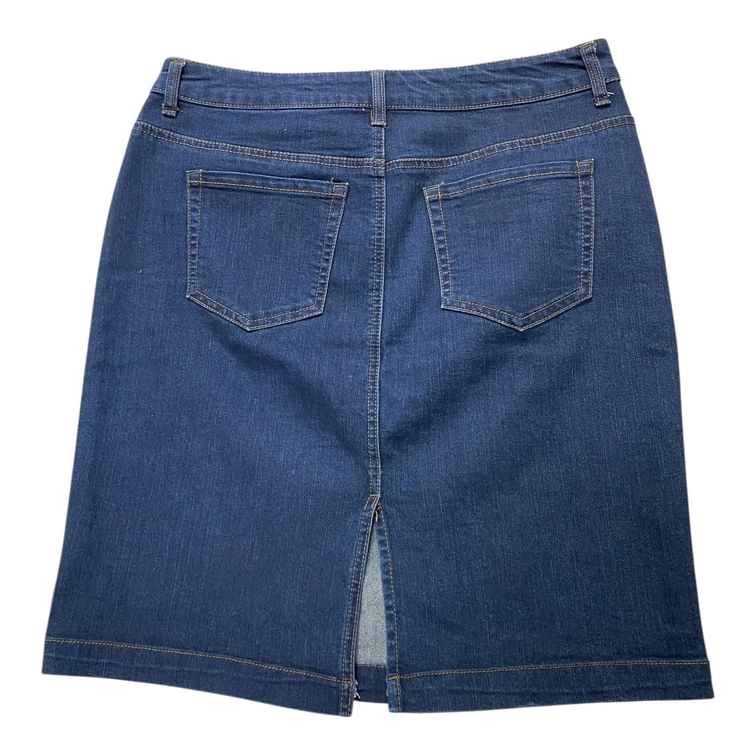 Skirt Midi By Charter Club In Blue Denim. Size:12