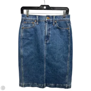 Skirt Midi By J. Crew In Blue Denim. Size: S