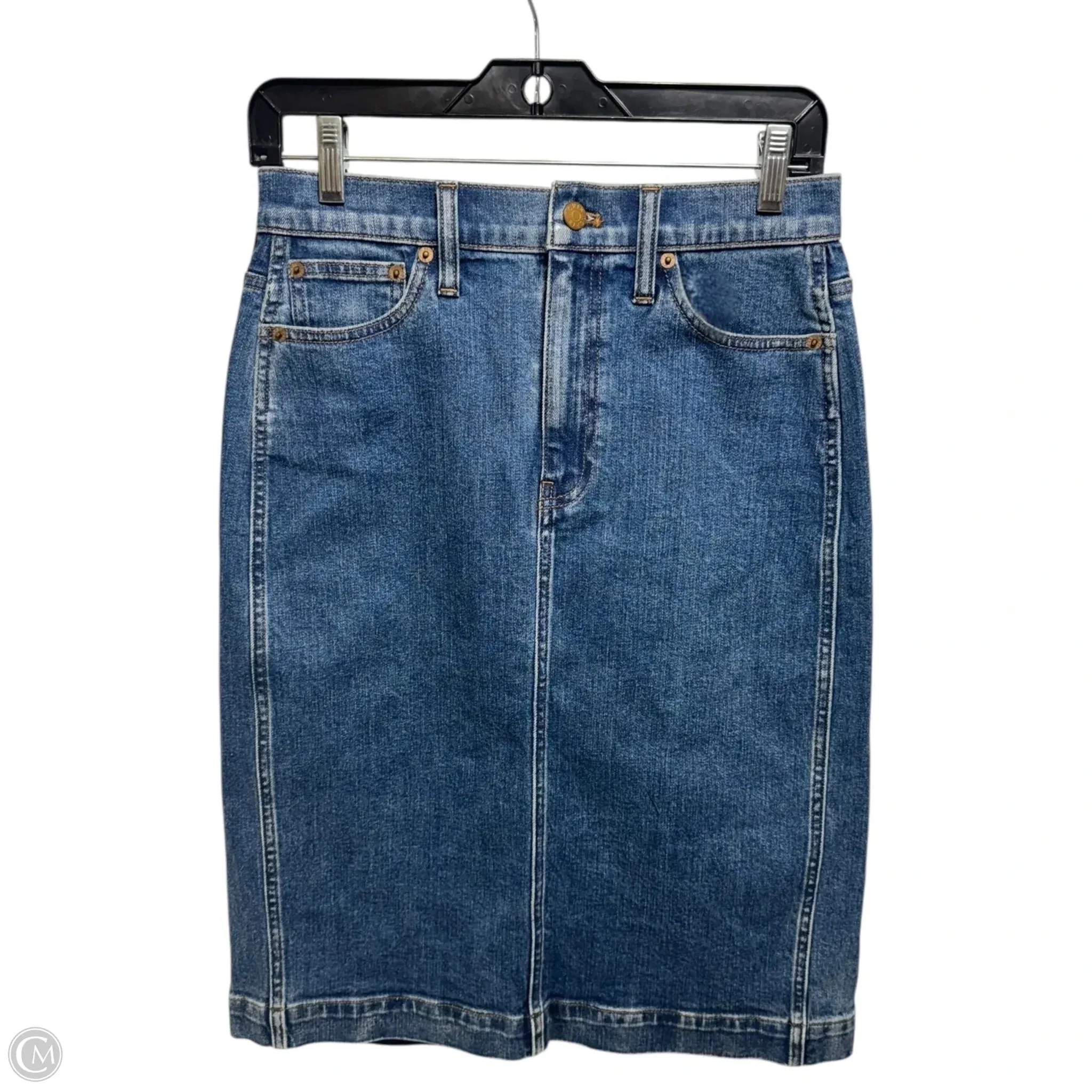 Skirt Midi By J. Crew In Blue Denim. Size: S