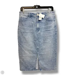 Skirt Midi By Loft In Blue Denim. Size: 6