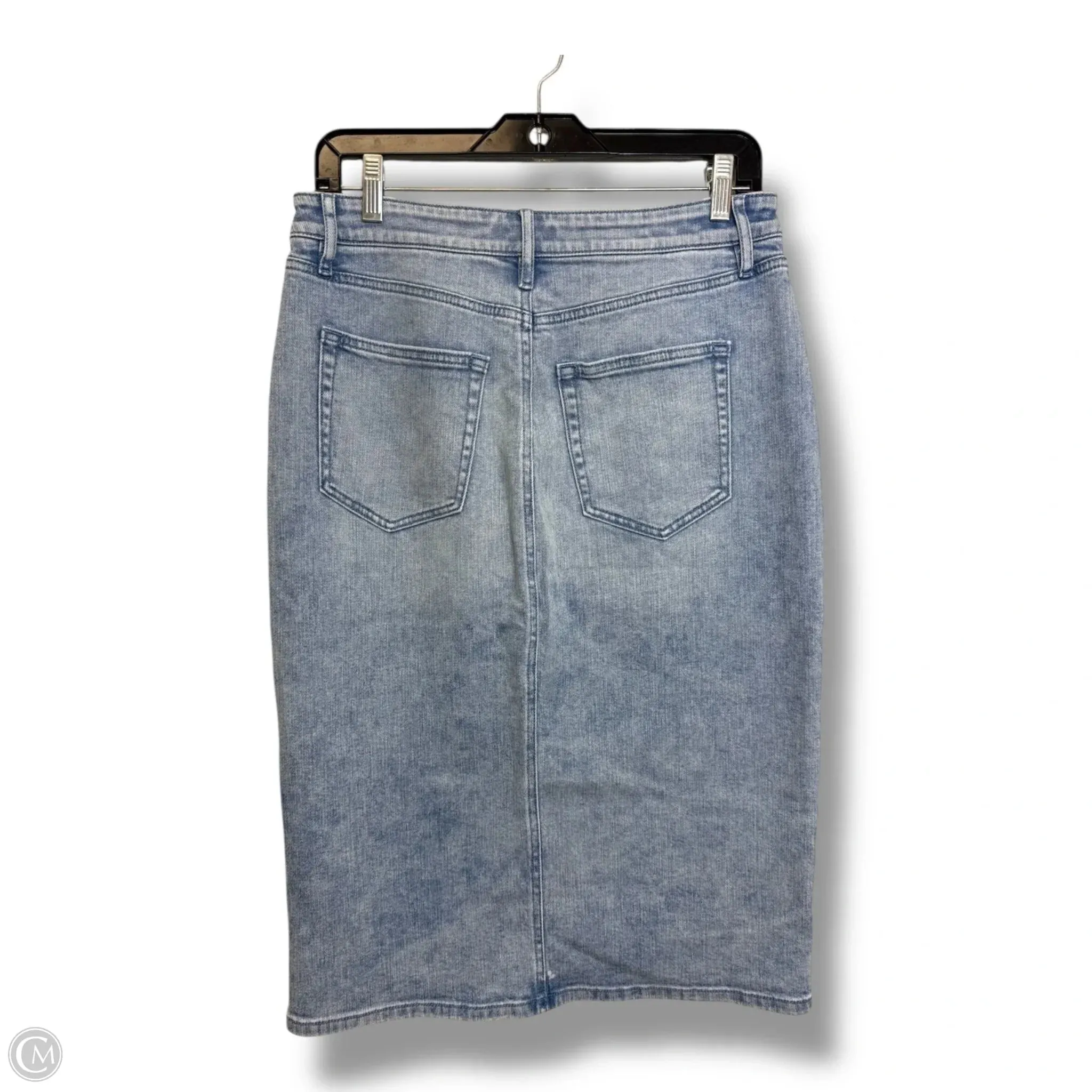 Skirt Midi By Loft In Blue Denim. Size: 6
