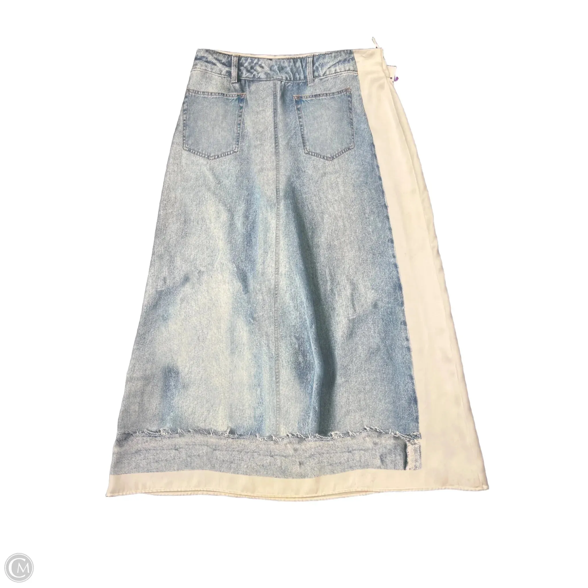 Skirt Midi By Zara In Blue. Size: L